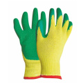 Manufacturers TC Cotton Liner Crinkle Latex Coated String Knit Gloves